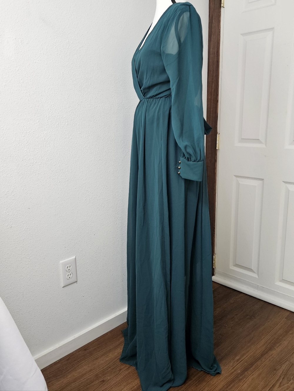 Baltic Born Hunter Green Lydia Maxi Dress Size Small New - Picture 7 of 10